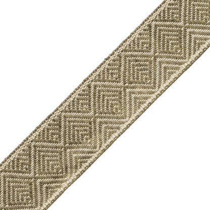 Somerset Geometric Border Trim by Samuel & Sons in Olive