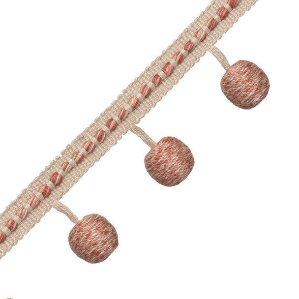 Somerset Beaded Fringe Trim by Samuel & Sons in Terra
