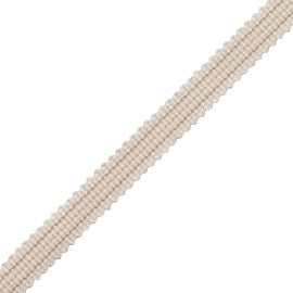Tiverton Striped Gimp Trim by Samuel & Sons in Ecru