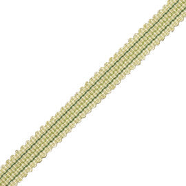 Tiverton Striped Gimp Trim by Samuel & Sons in Fern