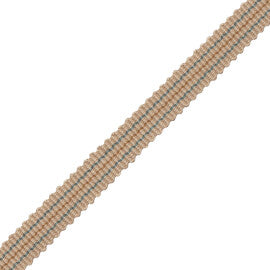 Tiverton Striped Gimp Trim by Samuel & Sons in Patina