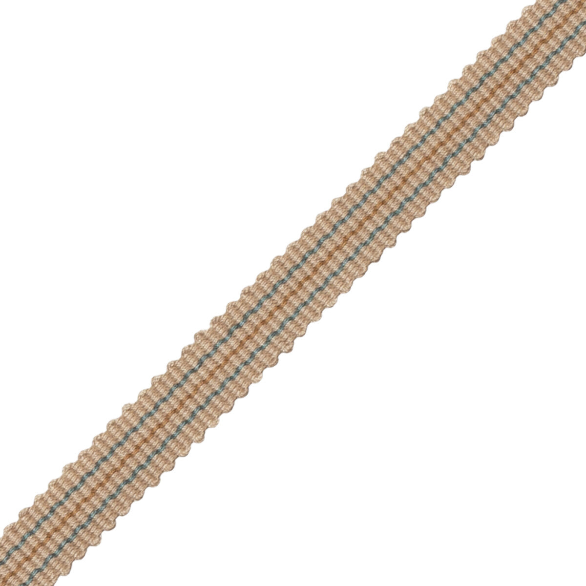 Tiverton Striped Gimp Trim by Samuel & Sons in Patina