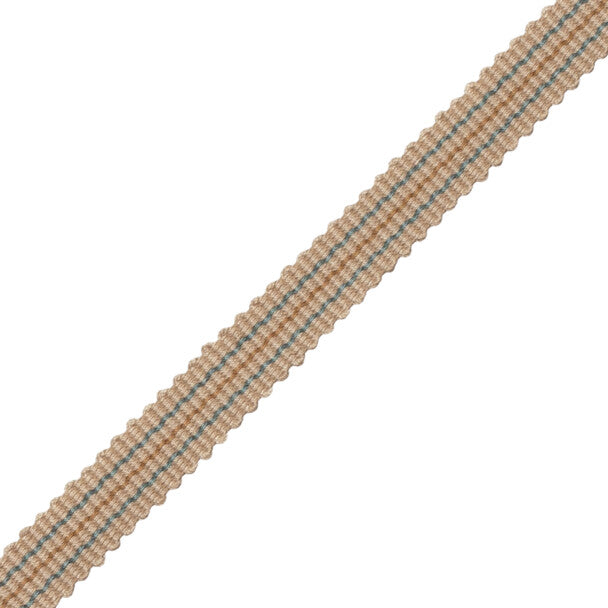 Tiverton Striped Gimp Trim by Samuel & Sons in Patina