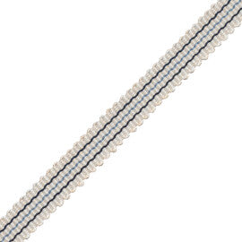 Tiverton Striped Gimp Trim by Samuel & Sons in Marine