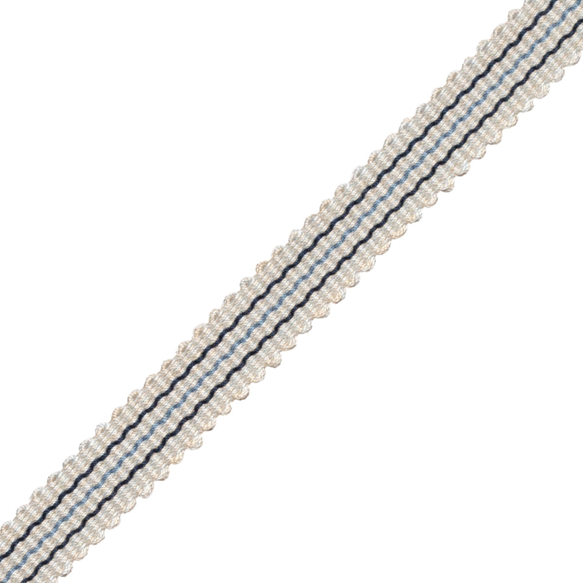 Tiverton Striped Gimp Trim by Samuel & Sons in Marine