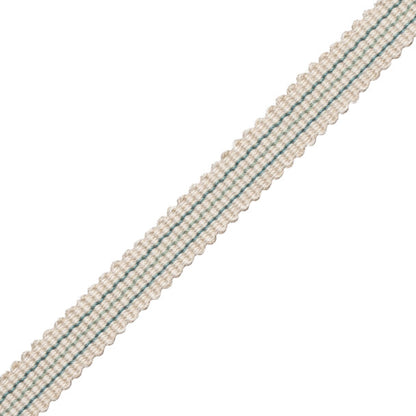 Tiverton Striped Gimp Trim by Samuel & Sons in Aqua
