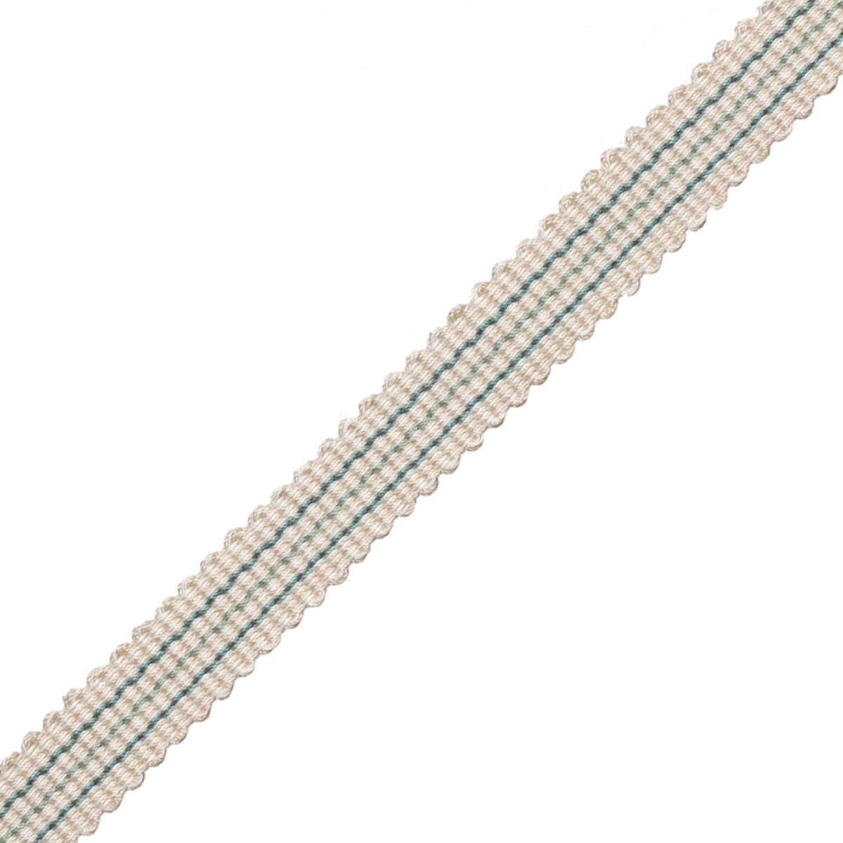 Tiverton Striped Gimp Trim by Samuel & Sons in Aqua