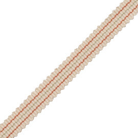 Tiverton Striped Gimp Trim by Samuel & Sons in Rosewater