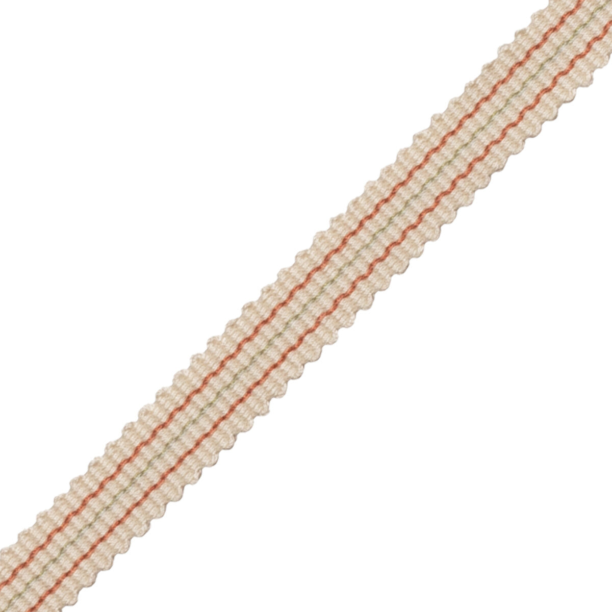Tiverton Striped Gimp Trim by Samuel & Sons in Rosewater