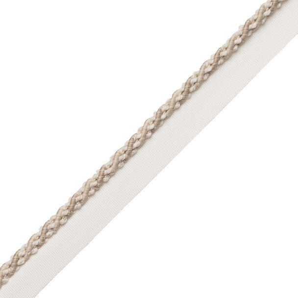1/4" (5 Mm) Tiverton Cord With Tape Trim by Samuel & Sons in Ecru