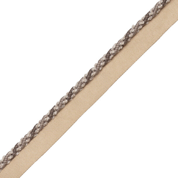 1/4" (5 Mm) Tiverton Cord With Tape Trim by Samuel & Sons in Charcoal