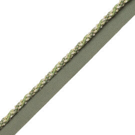1/4" (5 Mm) Tiverton Cord With Tape Trim by Samuel & Sons in Fern