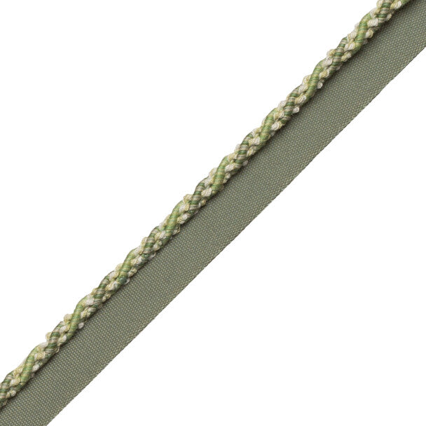 1/4" (5 Mm) Tiverton Cord With Tape Trim by Samuel & Sons in Fern