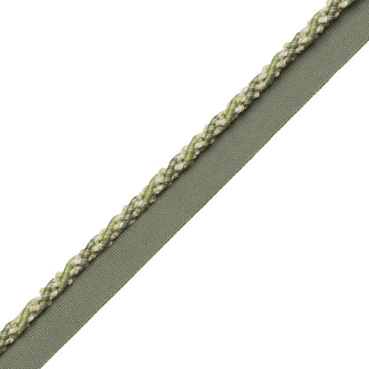 1/4" (5 Mm) Tiverton Cord With Tape Trim by Samuel & Sons in Fern