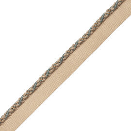 1/4" (5 Mm) Tiverton Cord With Tape Trim by Samuel & Sons in Patina