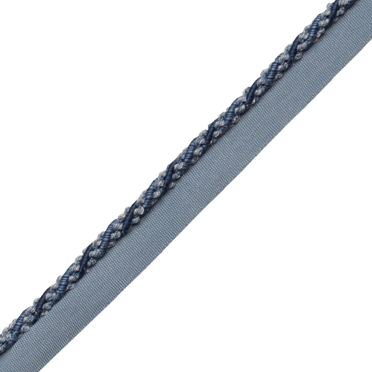 1/4" (5 Mm) Tiverton Cord With Tape Trim by Samuel & Sons in Marine