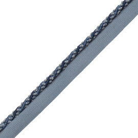 1/4" (5 Mm) Tiverton Cord With Tape Trim by Samuel & Sons in Marine