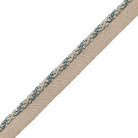 1/4" (5 Mm) Tiverton Cord With Tape Trim by Samuel & Sons in Aqua