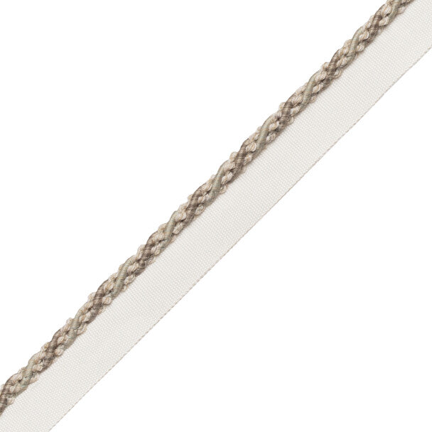 1/4" (5 Mm) Tiverton Cord With Tape Trim by Samuel & Sons in Ash