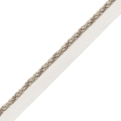 1/4" (5 Mm) Tiverton Cord With Tape Trim by Samuel & Sons in Ash