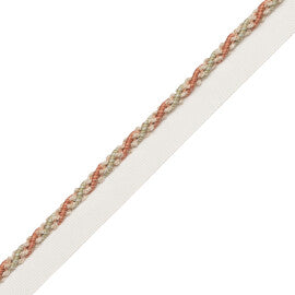 1/4" (5 Mm) Tiverton Cord With Tape Trim by Samuel & Sons in Rosewater