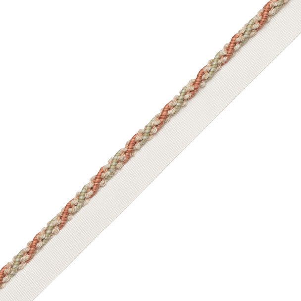1/4" (5 Mm) Tiverton Cord With Tape Trim by Samuel & Sons in Rosewater