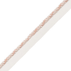 1/4" (5 Mm) Tiverton Cord With Tape Trim by Samuel & Sons in Shell