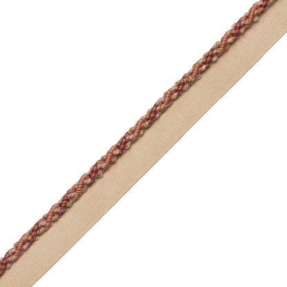 1/4" (5 Mm) Tiverton Cord With Tape Trim by Samuel & Sons in Vermillion