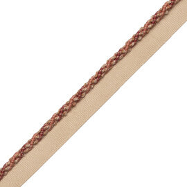 1/4" (5 Mm) Tiverton Cord With Tape Trim by Samuel & Sons in Vermillion