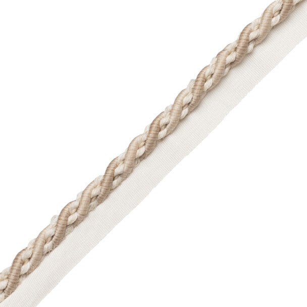 5/16" (8 Mm) Tiverton Cord With Tape Trim by Samuel & Sons in Ecru