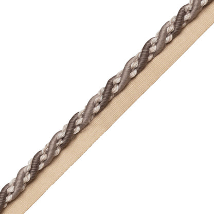 5/16" (8 Mm) Tiverton Cord With Tape Trim by Samuel & Sons in Charcoal