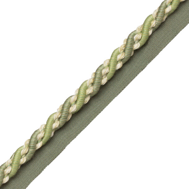 5/16" (8 Mm) Tiverton Cord With Tape Trim by Samuel & Sons in Fern