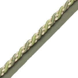 5/16" (8 Mm) Tiverton Cord With Tape Trim by Samuel & Sons in Fern