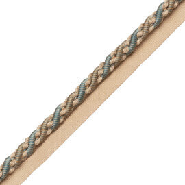 5/16" (8 Mm) Tiverton Cord With Tape Trim by Samuel & Sons in Patina