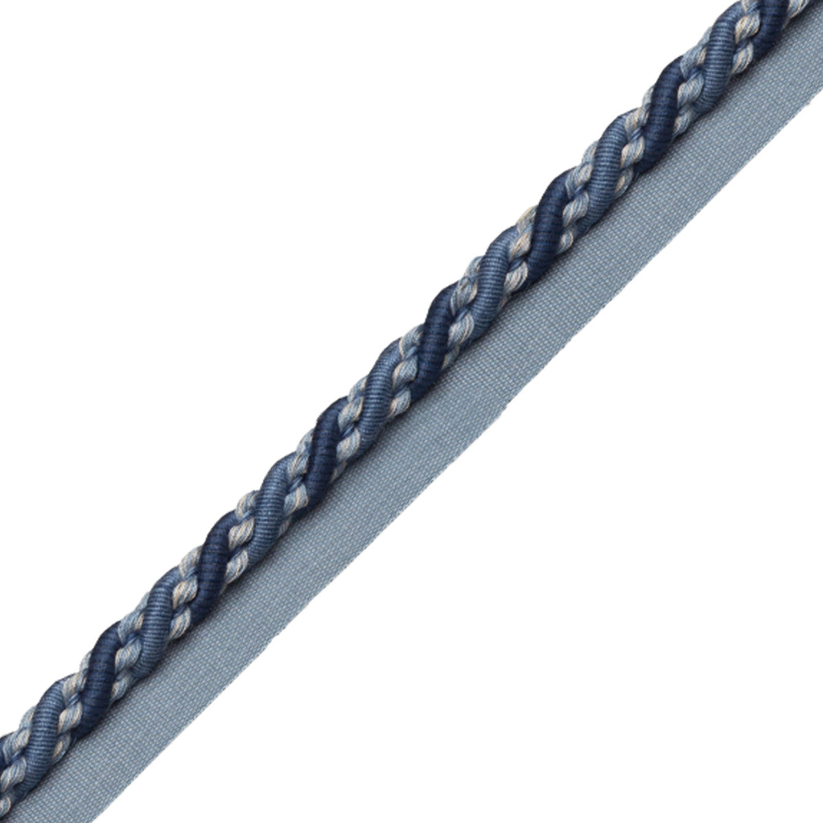 5/16" (8 Mm) Tiverton Cord With Tape Trim by Samuel & Sons in Marine