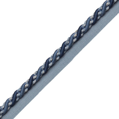 5/16" (8 Mm) Tiverton Cord With Tape Trim by Samuel & Sons in Marine