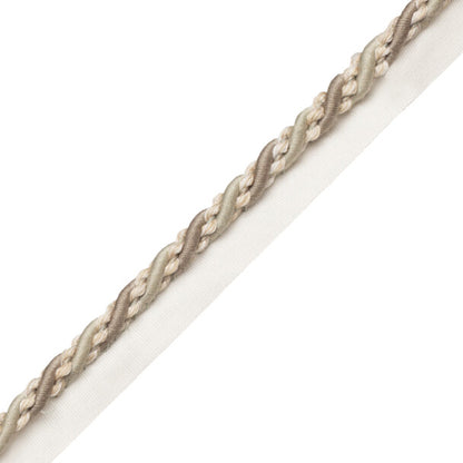 5/16" (8 Mm) Tiverton Cord With Tape Trim by Samuel & Sons in Ash