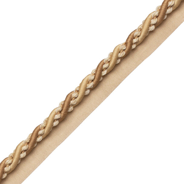 5/16" (8 Mm) Tiverton Cord With Tape Trim by Samuel & Sons in Ocher