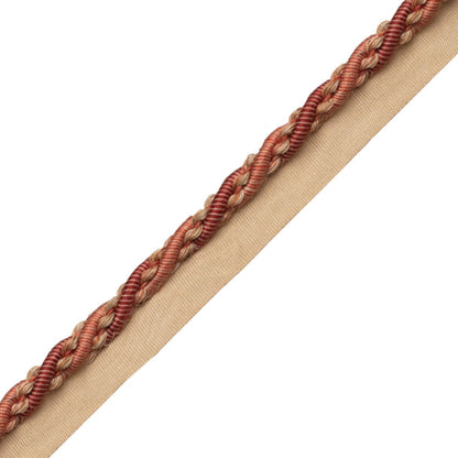 5/16" (8 Mm) Tiverton Cord With Tape Trim by Samuel & Sons in Vermillion