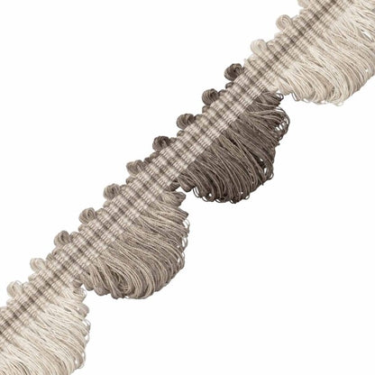 Tiverton Fan Edge Trim by Samuel & Sons in Charcoal