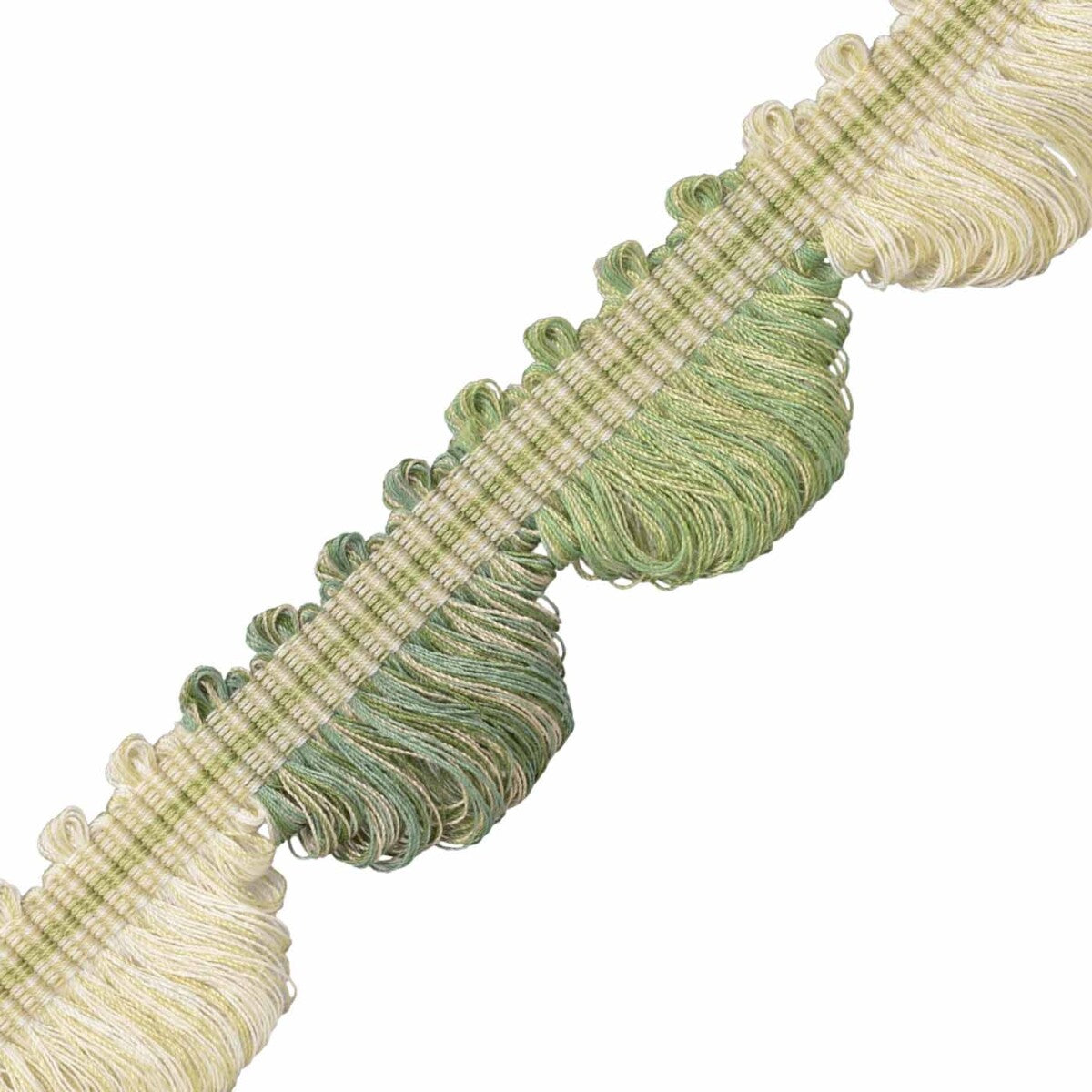 Tiverton Fan Edge Trim by Samuel & Sons in Fern