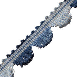 Tiverton Fan Edge Trim by Samuel & Sons in Marine