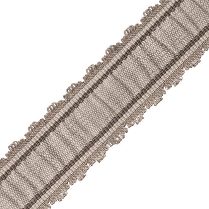 Tiverton Pleated Border Trim by Samuel & Sons in Charcoal