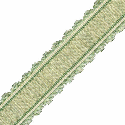 Tiverton Pleated Border Trim by Samuel & Sons in Fern