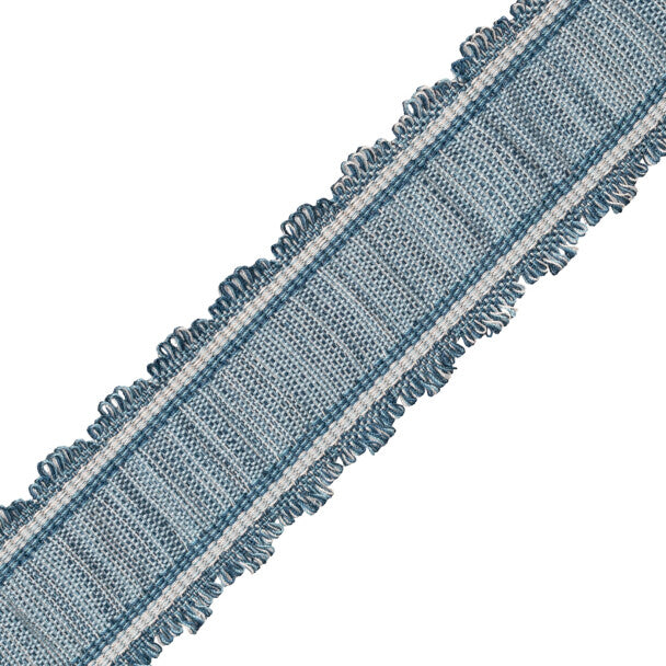 Tiverton Pleated Border Trim by Samuel & Sons in Marine