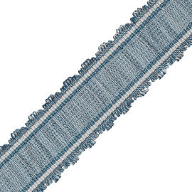 Tiverton Pleated Border Trim by Samuel & Sons in Marine