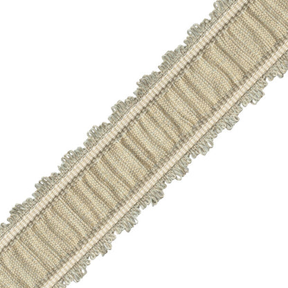 Tiverton Pleated Border Trim by Samuel & Sons in Ash