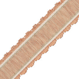 Tiverton Pleated Border Trim by Samuel & Sons in Rosewater