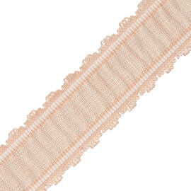 Tiverton Pleated Border Trim by Samuel & Sons in Shell