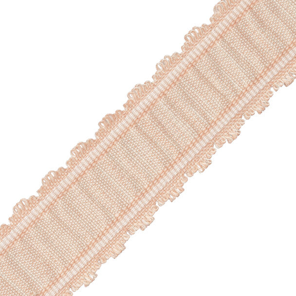 Tiverton Pleated Border Trim by Samuel & Sons in Shell